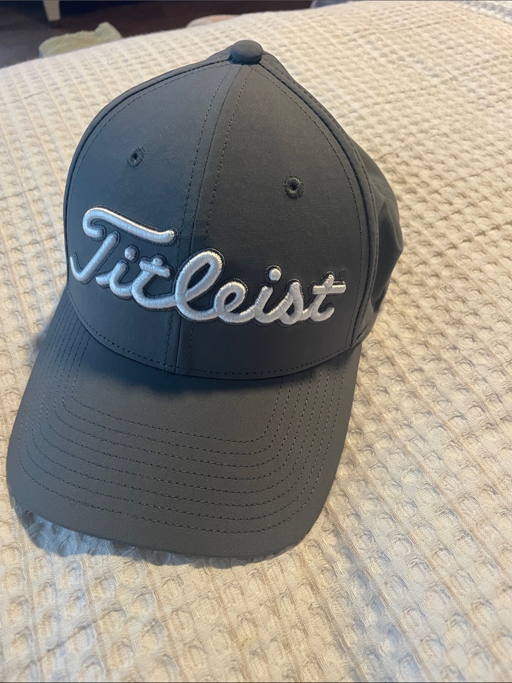 Titleist Gray Embroidered Script Golf Hat